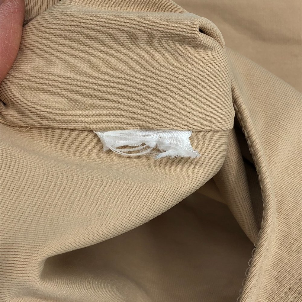 Aritzia Babaton Beige Contour rib square-neck thong bodysuit size XS - Picture 13 of 14